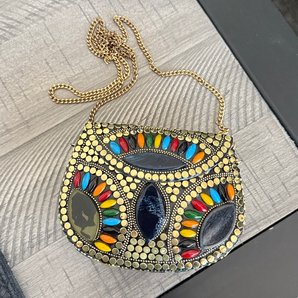 Ramla Colorful Beaded Bag